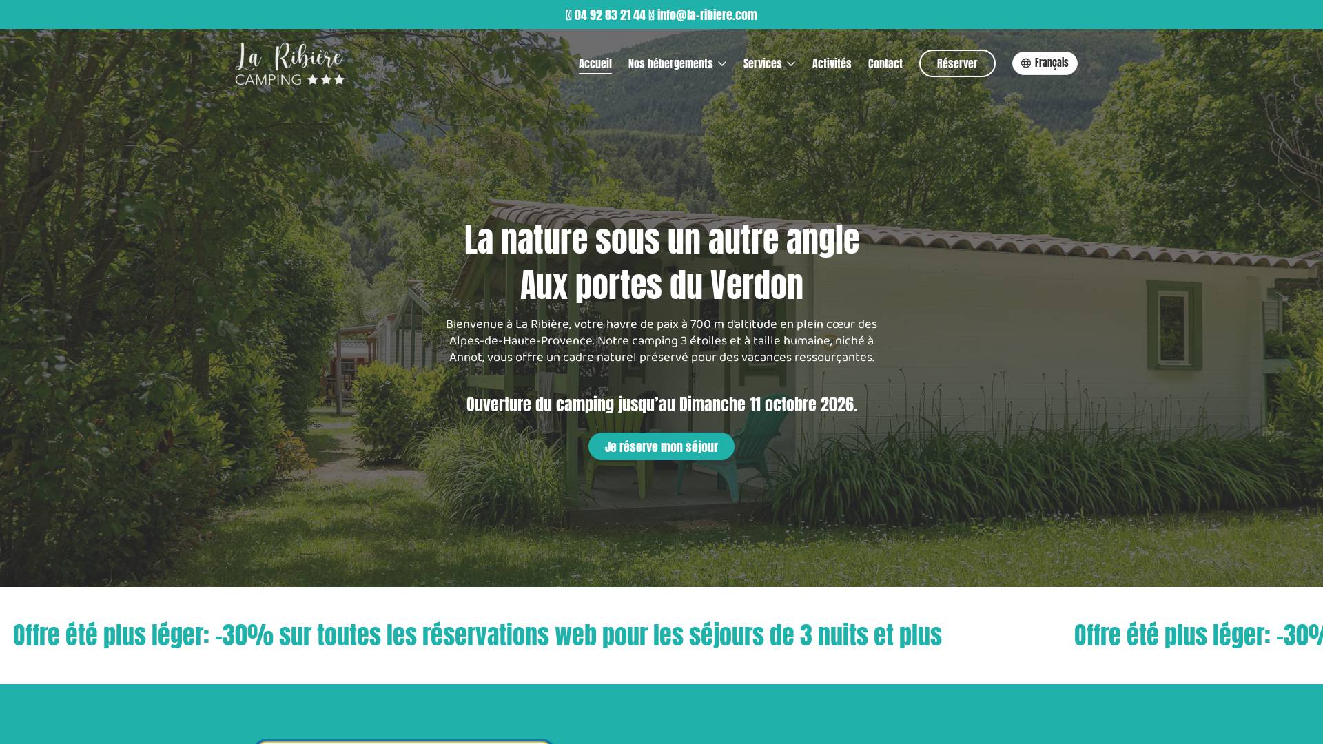 Camping La Ribière